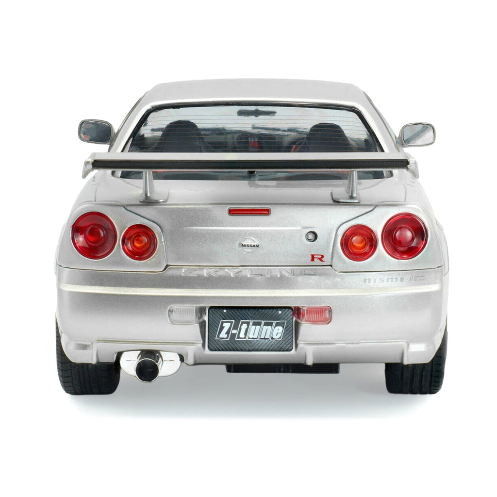 1999 Nissan Skyline GT-R (R34) Z-Tune RHD (Right Hand Drive) Silver Metallic 1/18 Diecast Model Car by Solido
