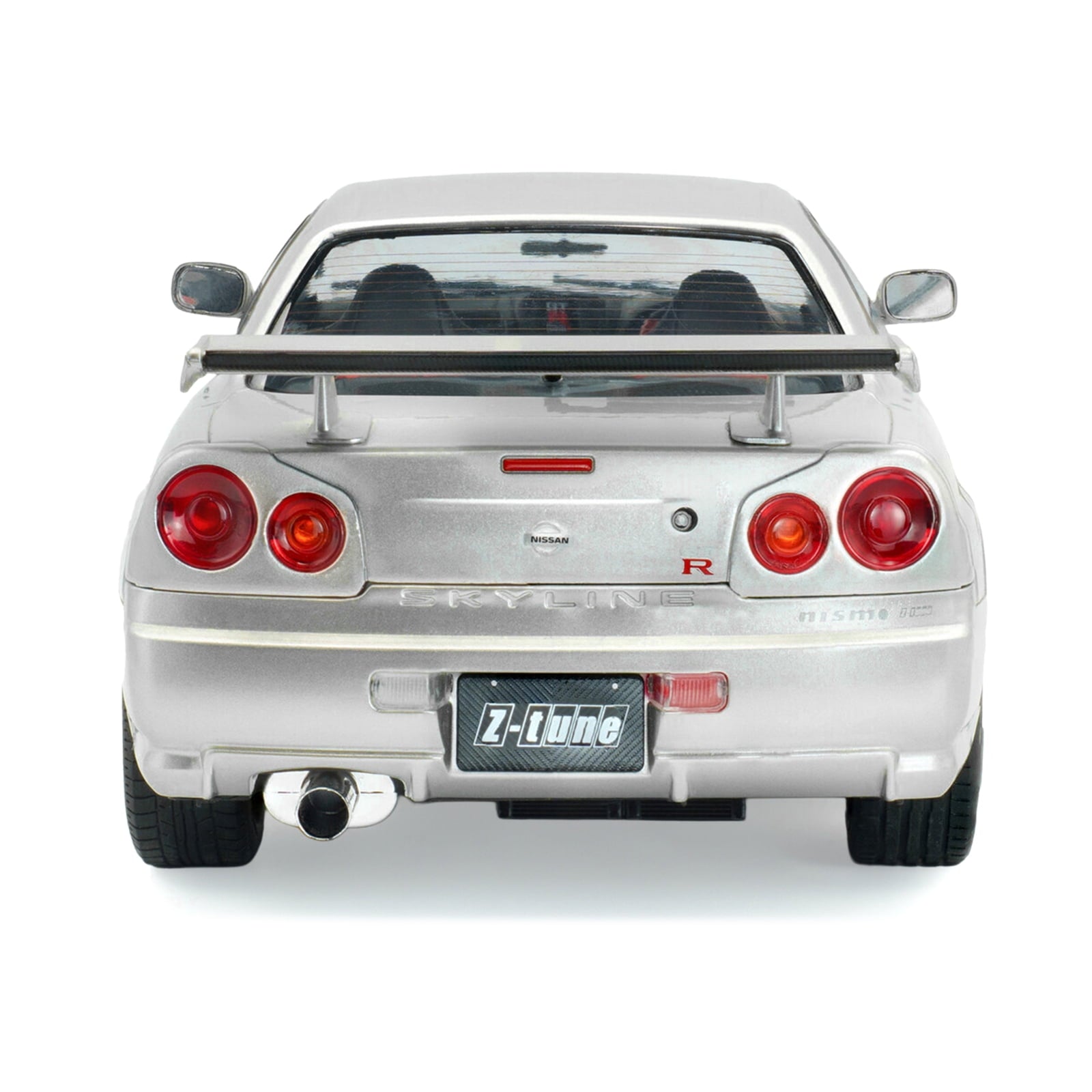 1999 Nissan Skyline GT-R (R34) Z-Tune RHD (Right Hand Drive) Silver Metallic 1/18 Diecast Model Car by Solido
