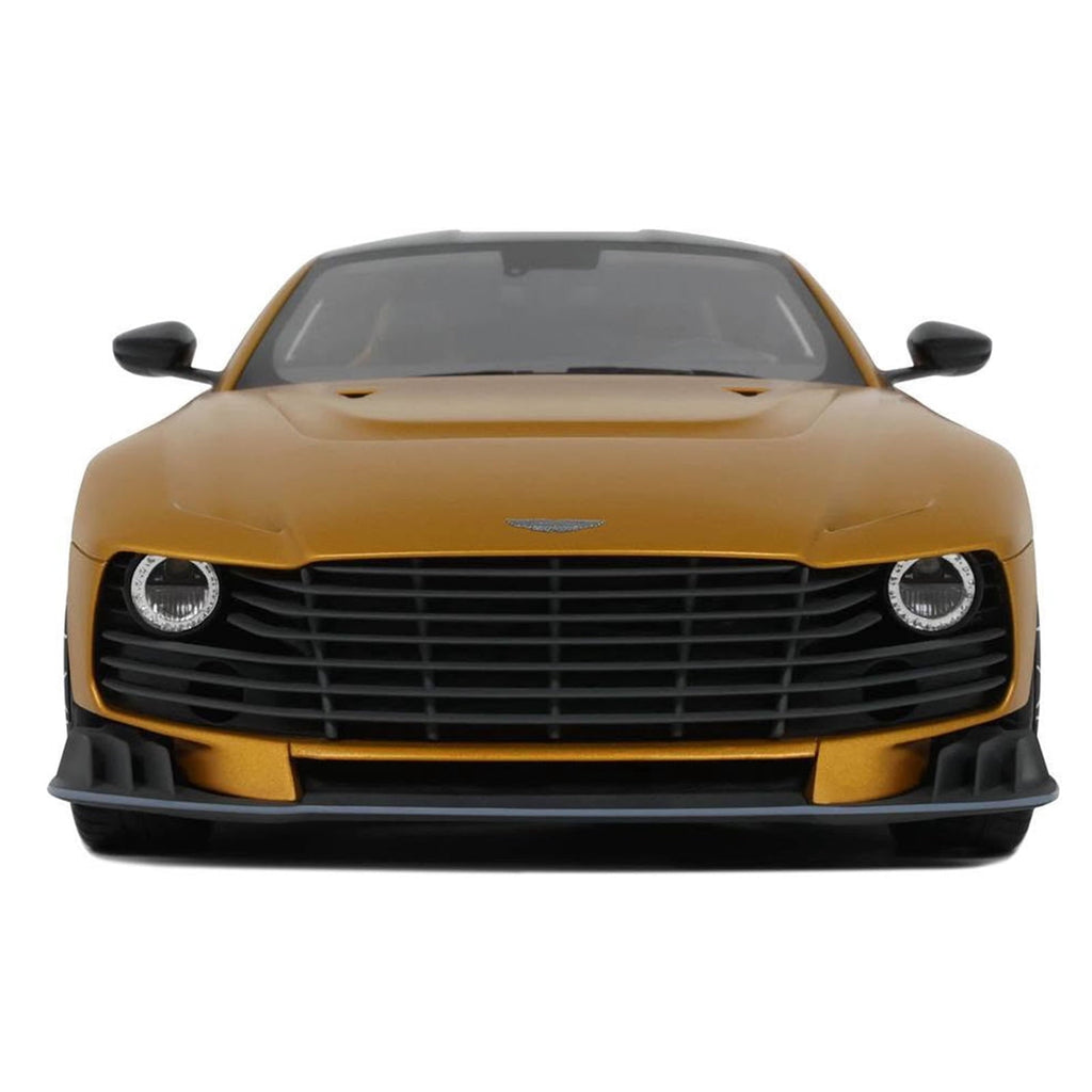 2024 Aston Martin Valiant Auric Gold Metallic with Black Top 1/18 Model Car by GT Spirit