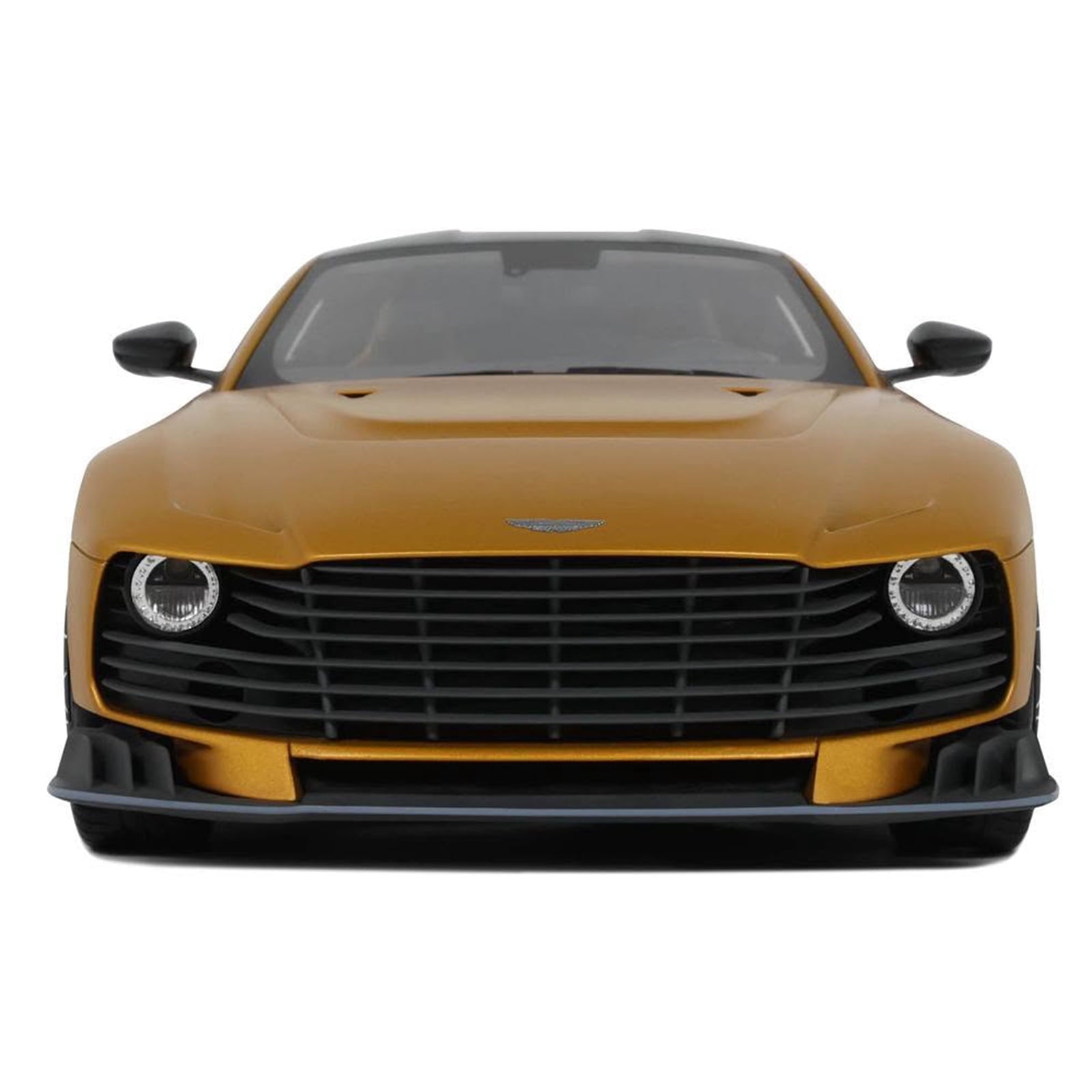 2024 Aston Martin Valiant Auric Gold Metallic with Black Top 1/18 Model Car by GT Spirit