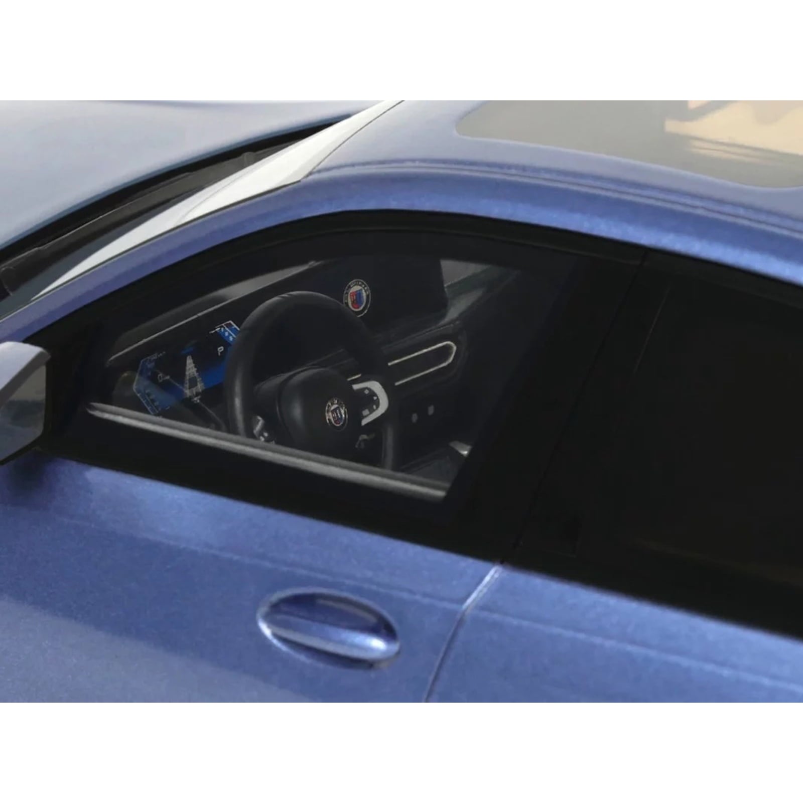 2024 BMW Alpina B3 GT Saloon Blue Metallic 1/18 Model Car by GT Spirit