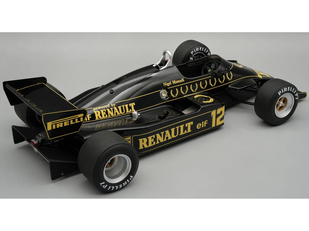 Lotus 94T #12 "John Player Special Team Lotus" Formula One F1 "British GP" (1983) with Display Case 1/18 Model Car by Tecnomodel