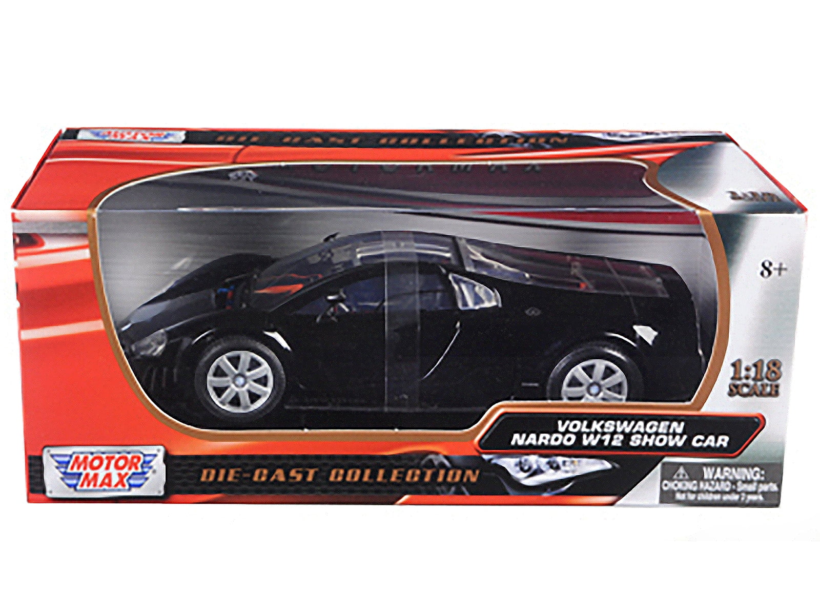 Motormax 1:18 Volkswagen Nardo W12 Show Car Diecast Model â€?Black