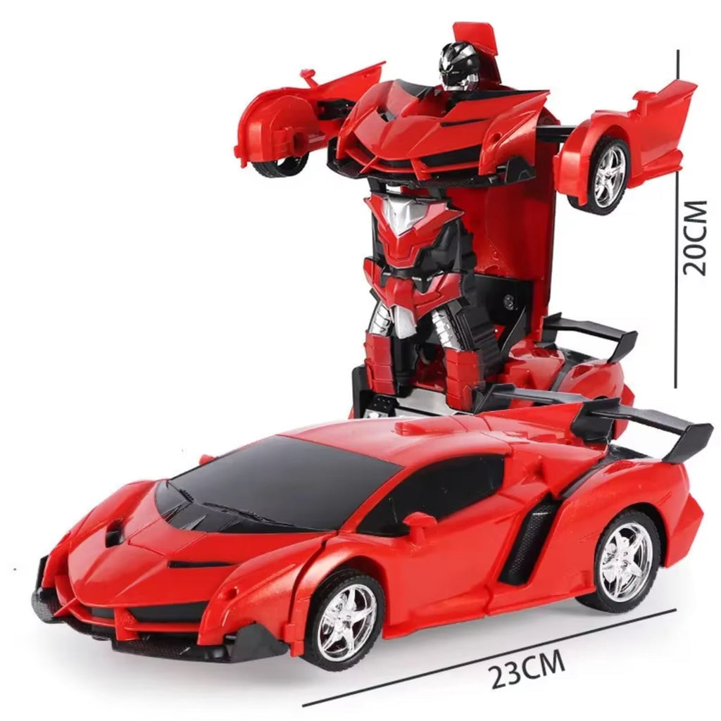Unbranded Remote Control Robot Car, 2-in-1 Transformable Racing Vehicle with 360 Degree Rotation, Stem Educational Toy Gift for Boys