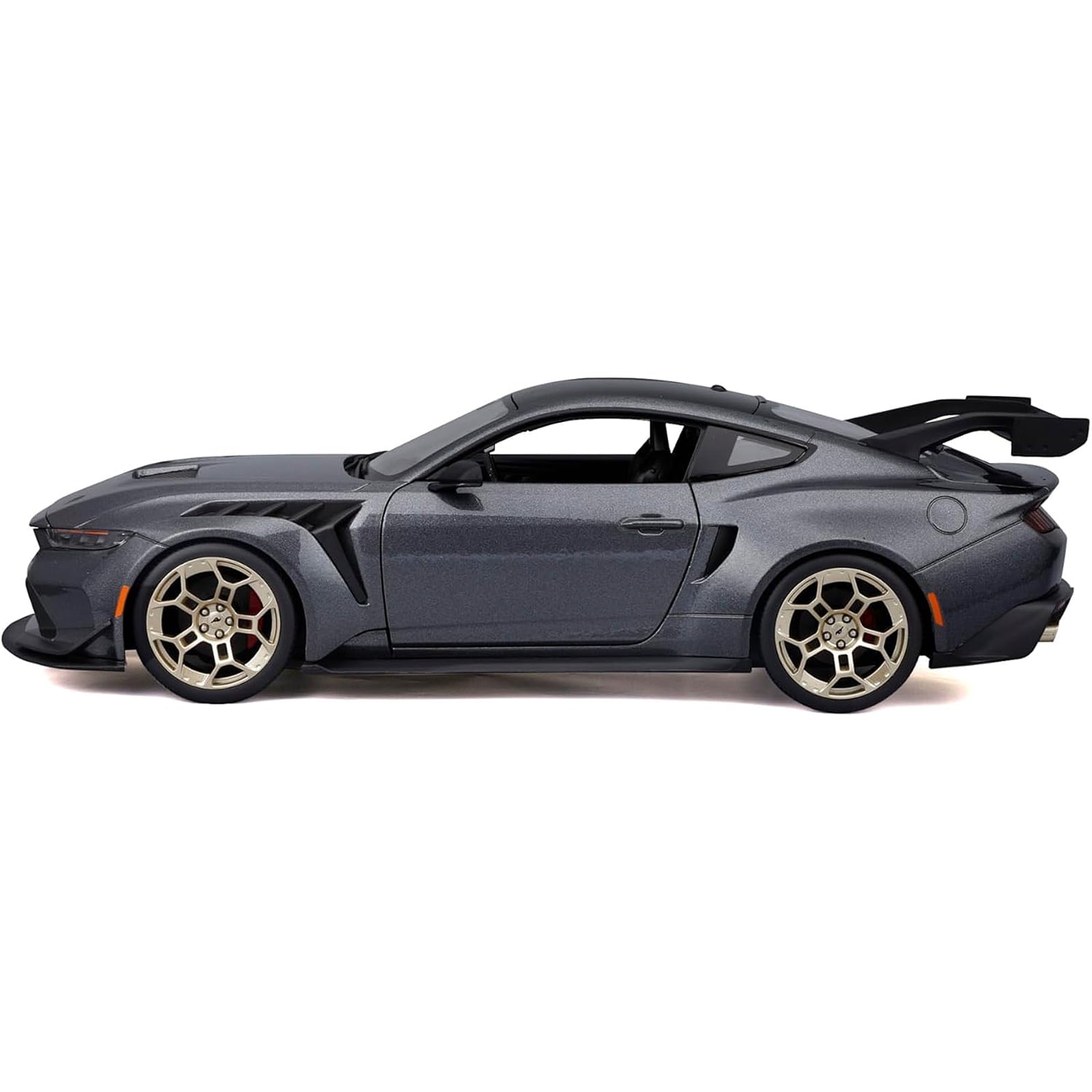 2025 Ford Mustang GTD Dark Gray Metallic with Black Top "Special Edition" Series 1/18 Diecast Model Car by Maisto