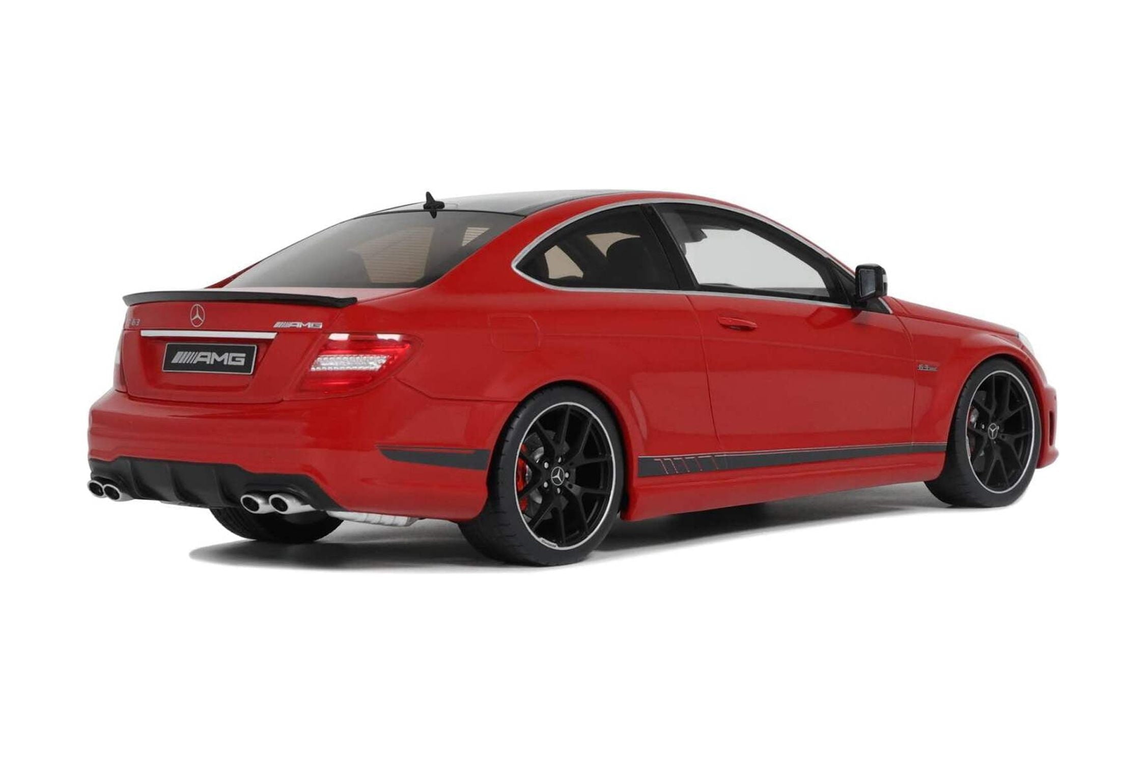 GT Spirit 2014 Mercedes Benz C63 AMG Edition 507 Coupe Fire Opal Red 1:18