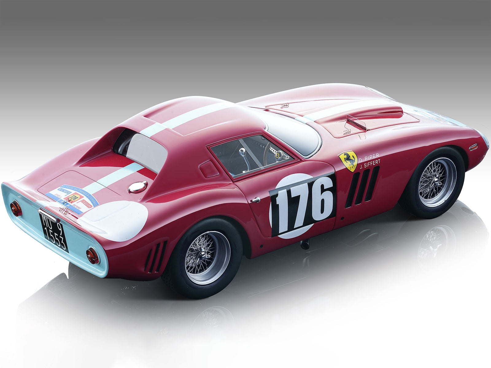 Ferrari 250 GTO #176 "Tour de France" (1964) "Mythos Series" Limited Edition to 75 pieces Worldwide 1/18 Model Car by Tecnomodel
