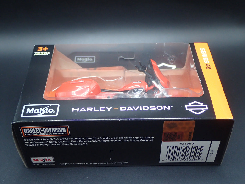 2024 HARLEY DAVIDSON STREET GLIDE MOTORCYCLE MAISTO SERIES 45 1/18 DIECAST