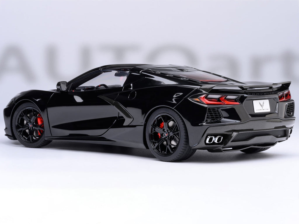 Autoart 71280 2020 Chevrolet Corvette C8 Stingray Black 1-18 Scale Model Car