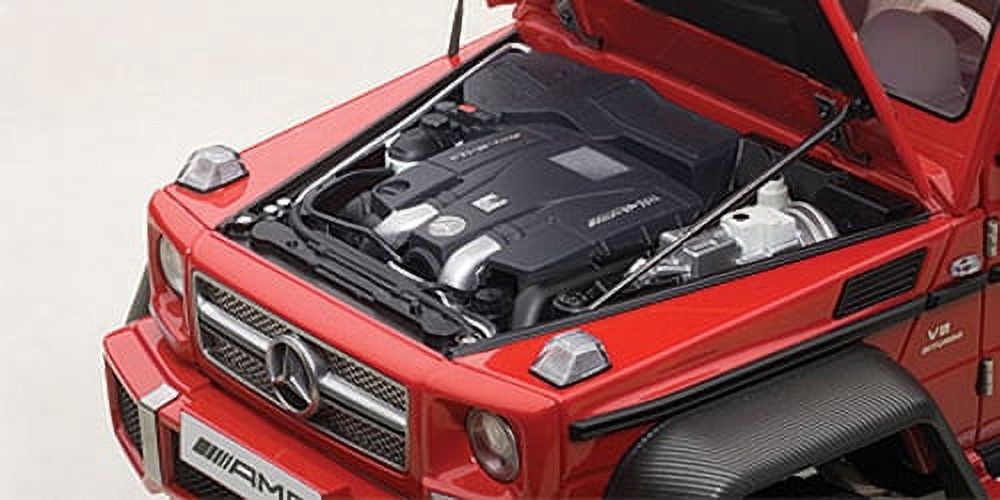 Mercedes G63 AMG 6X6 Red 1/18 Model Car by Autoart