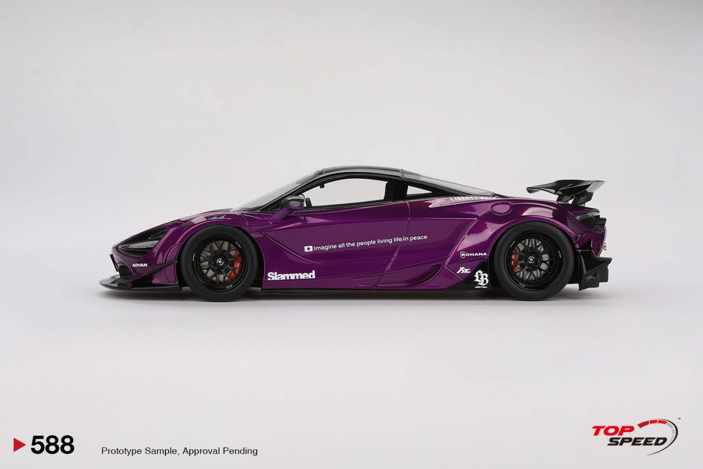 Topspeed Mclaren 720S LB-Works Purple Metallic 1:18