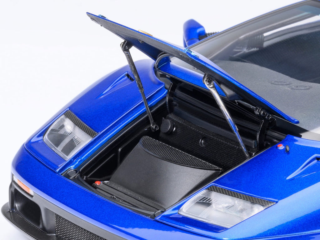 Lamborghini Diablo GTR Monterey Blue Metallic 1/18 Diecast Model Car by Autoart