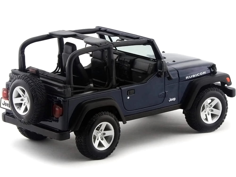 Jeep Wrangler Rubicon Deep Blue 1/18 Diecast Model Car by Maisto