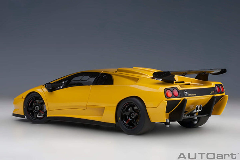 Lamborghini Diablo SV-R Superfly Yellow 1/18 Model Car by Autoart