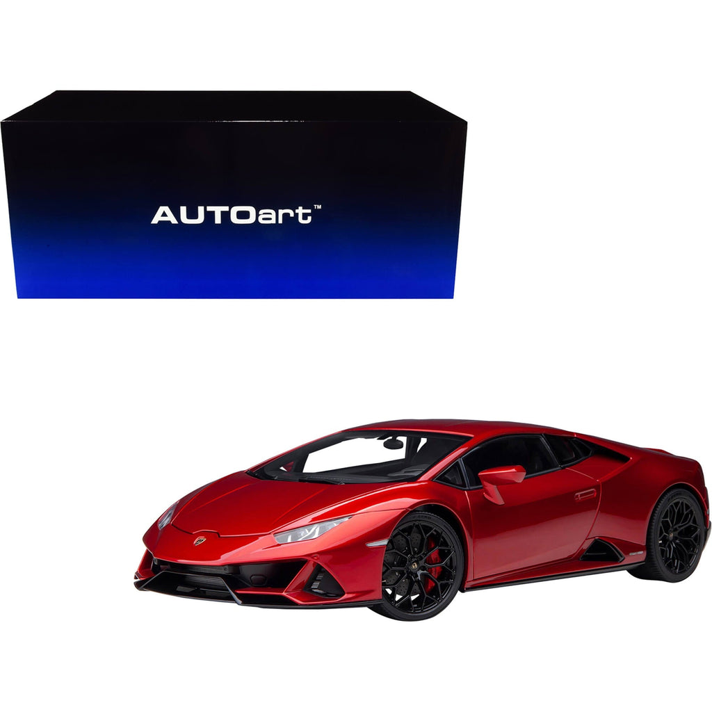 Lamborghini Huracan EVO Rosso Bia Red Metallic 1/18 Scale Model Car by Autoart