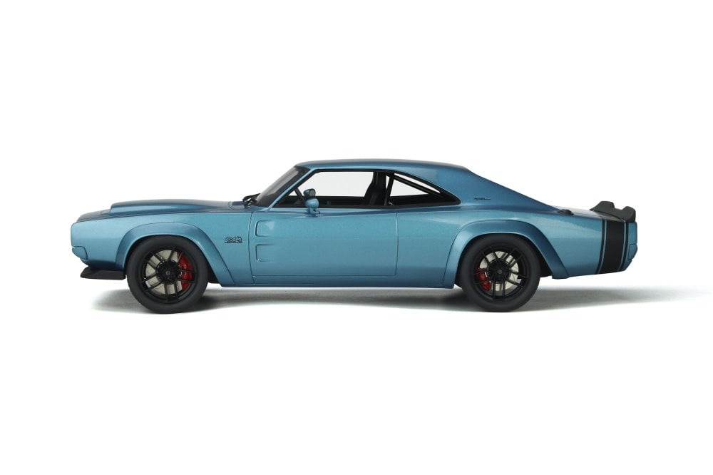 1968 Dodge Super Charger Concept Hardtop, Blue Poly - GT Spirit GT841 - 1/18 scale Resin Model Toy Car