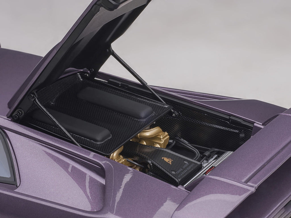 Lamborghini Diablo SE30 Jota Viola SE30 / Purple Metallic with Blue Interior 1/18 Model Car by Autoart