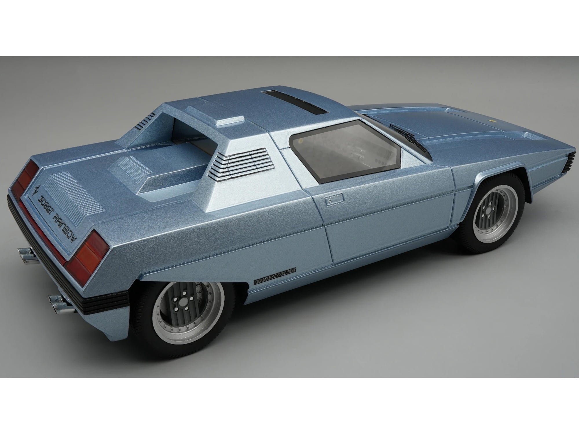 1976 Ferrari 308 GT Rainbow By Bertone Light Blue Metallic "Mythos Series" Limited Edition 1/18 Model Car by Tecnomodel
