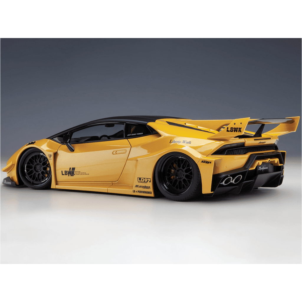 AUTOart Lamborghini Huracan GT Liberty Walk LB Silhouette Works Yellow Metallic 1:18
