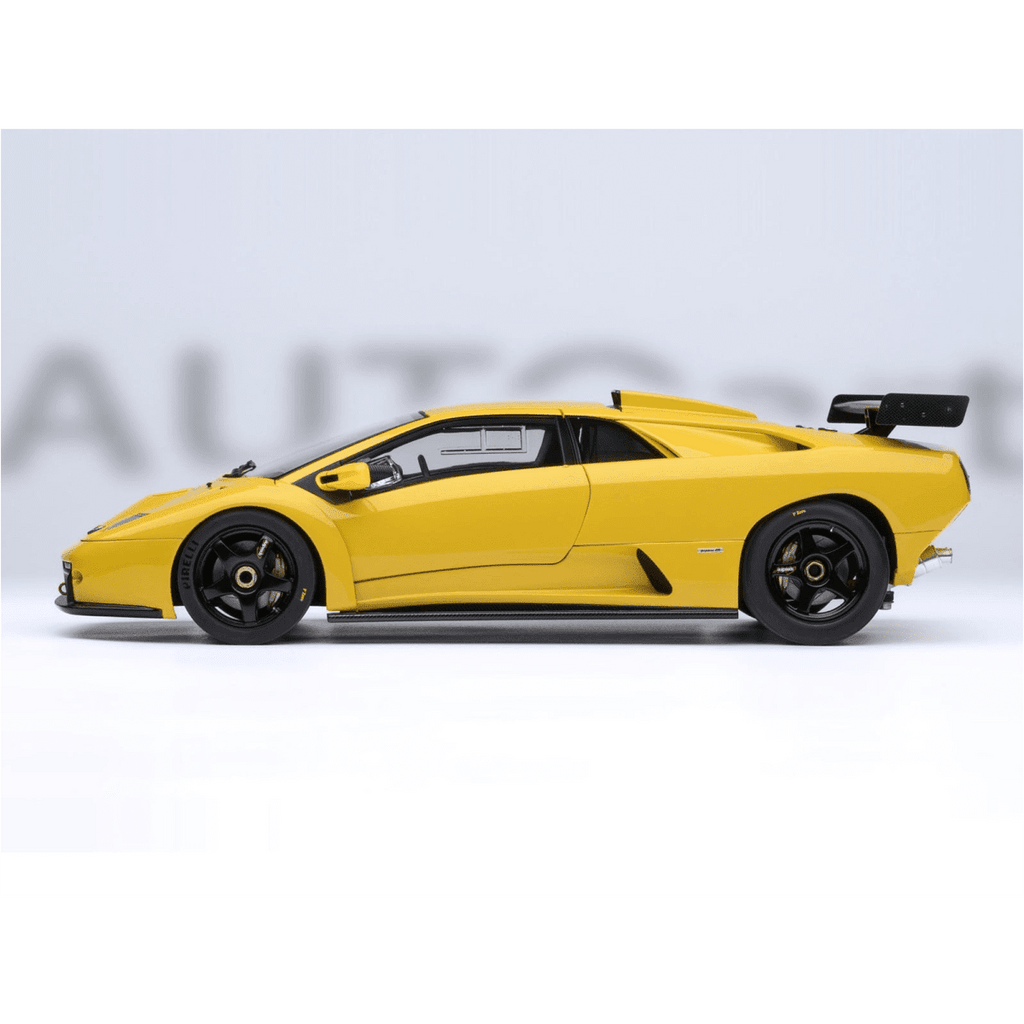 Lamborghini Diablo GTR Superfly Yellow 1/18 Diecast Model Car by Autoart