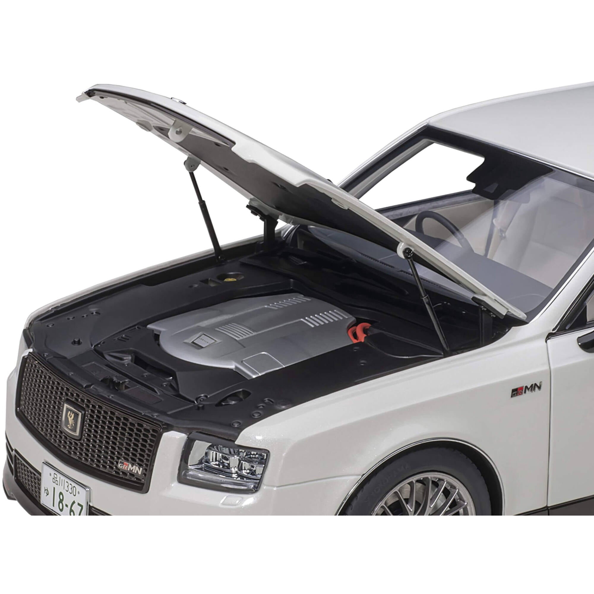 Toyota Century GRMN RHD (Right Hand Drive) Pearl White 1/18 Model Car by Autoart