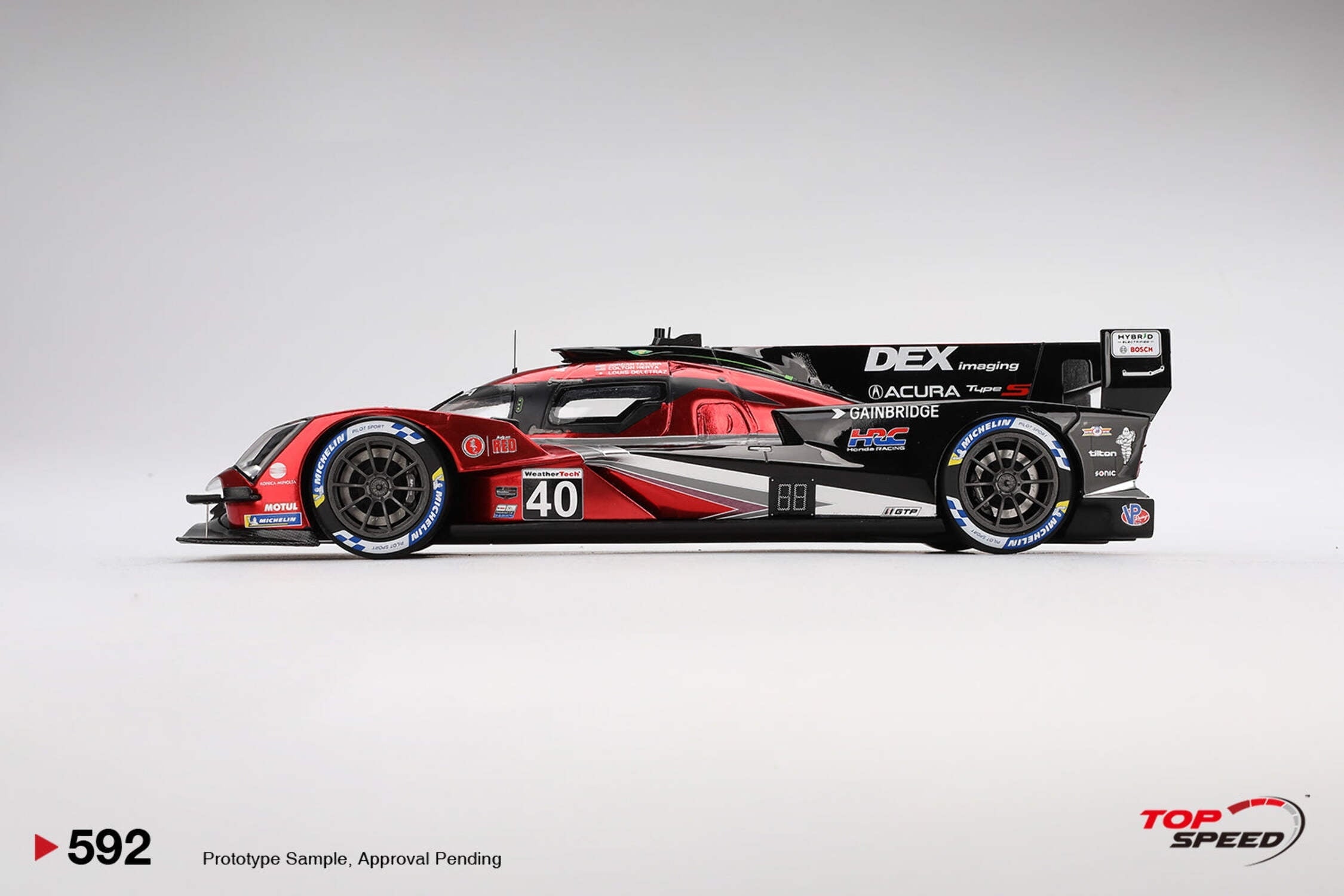 Acura ARX-06 GTP #40 "Wayne Taylor Racing with Andretti" Winner "12 Hours of Sebring" (2024) 1/18 Model Car by Top Speed