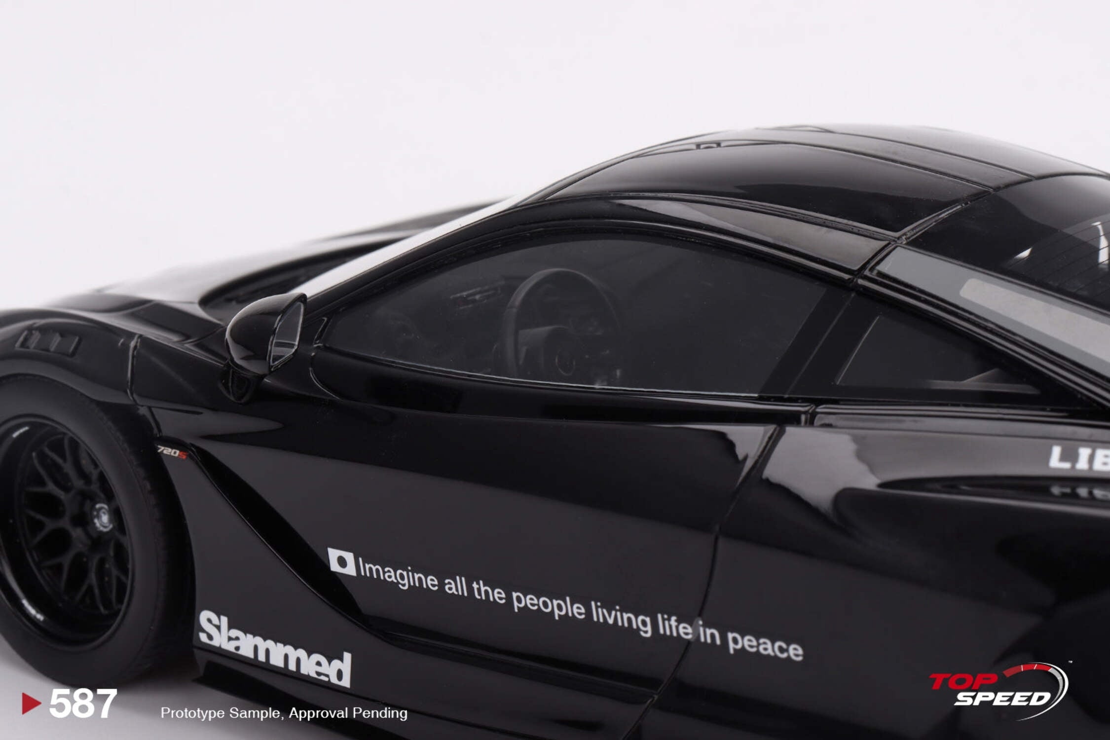 McLaren 720S "LB-Works" Black "Tokyo Auto Salon 2024" 1/18 Model Car by Top Speed