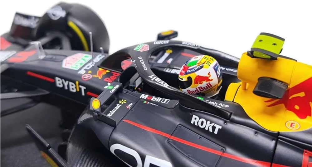 Red Bull Racing RB19 #11 Sergio Perez "Oracle" F1 World Championship (2023) "Race" Series 1/18 Diecast Model Car by Bburago