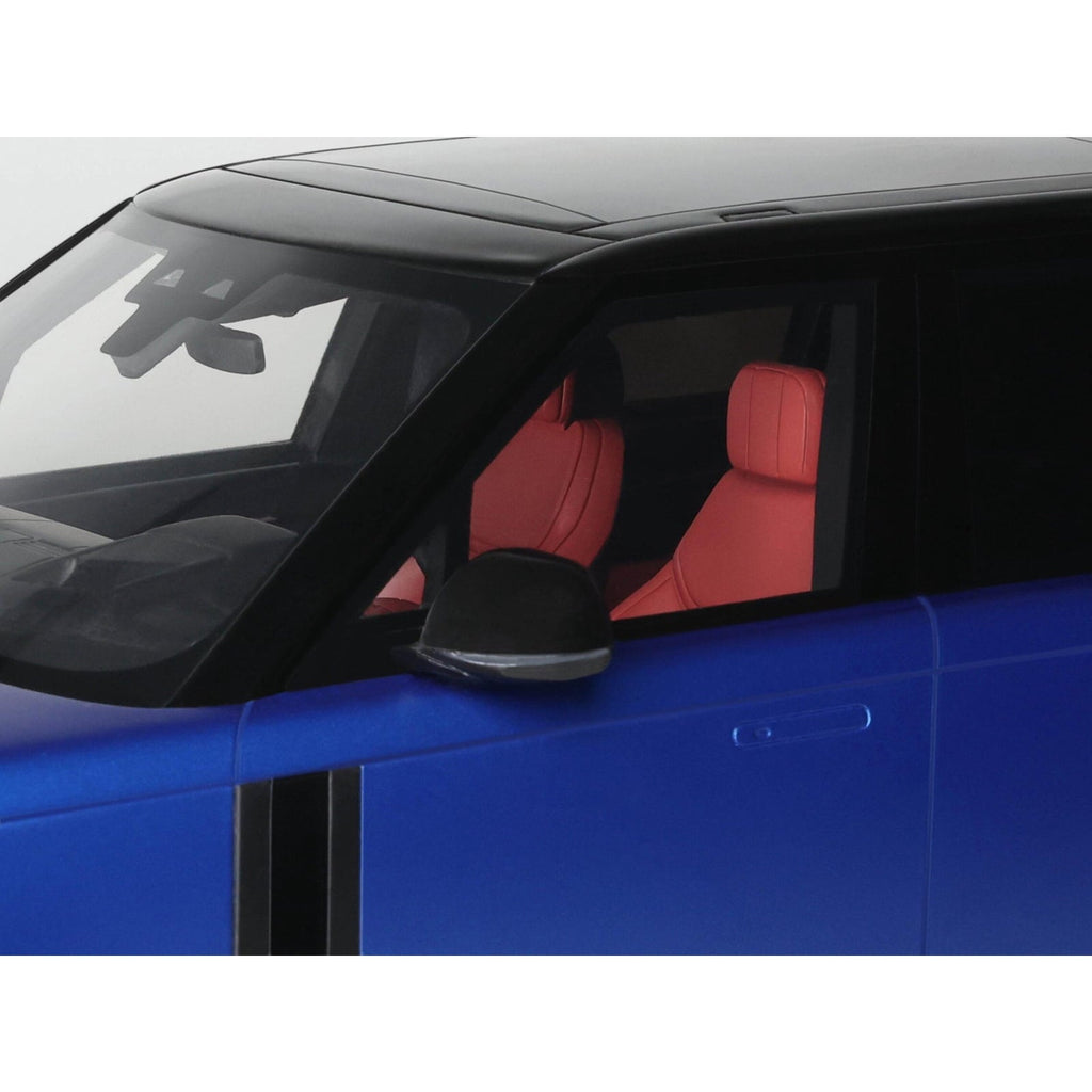 2024 Range Rover P615 SV Blue Metallic with Black Top 1/18 Model Car by GT Spirit
