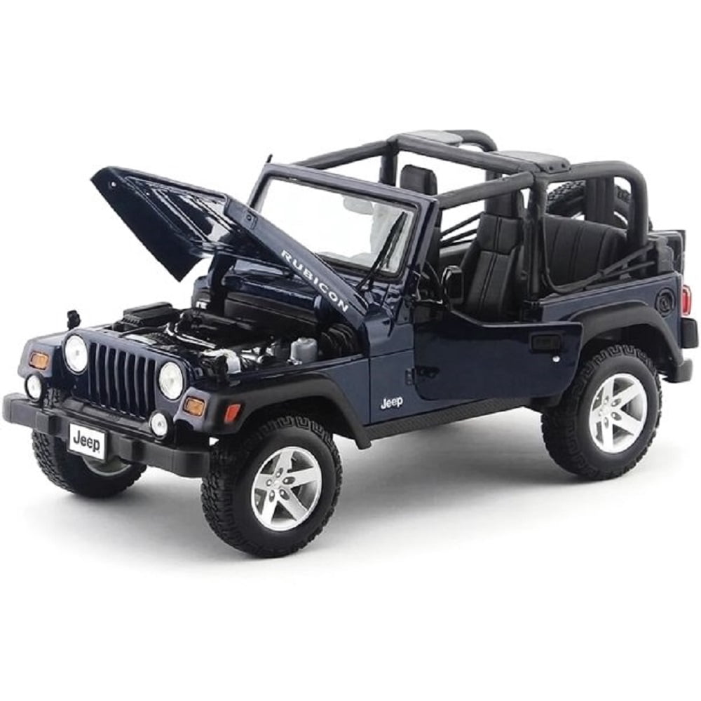 Jeep Wrangler Rubicon Deep Blue 1/18 Beyond compare Diecast Model Car by Maisto
