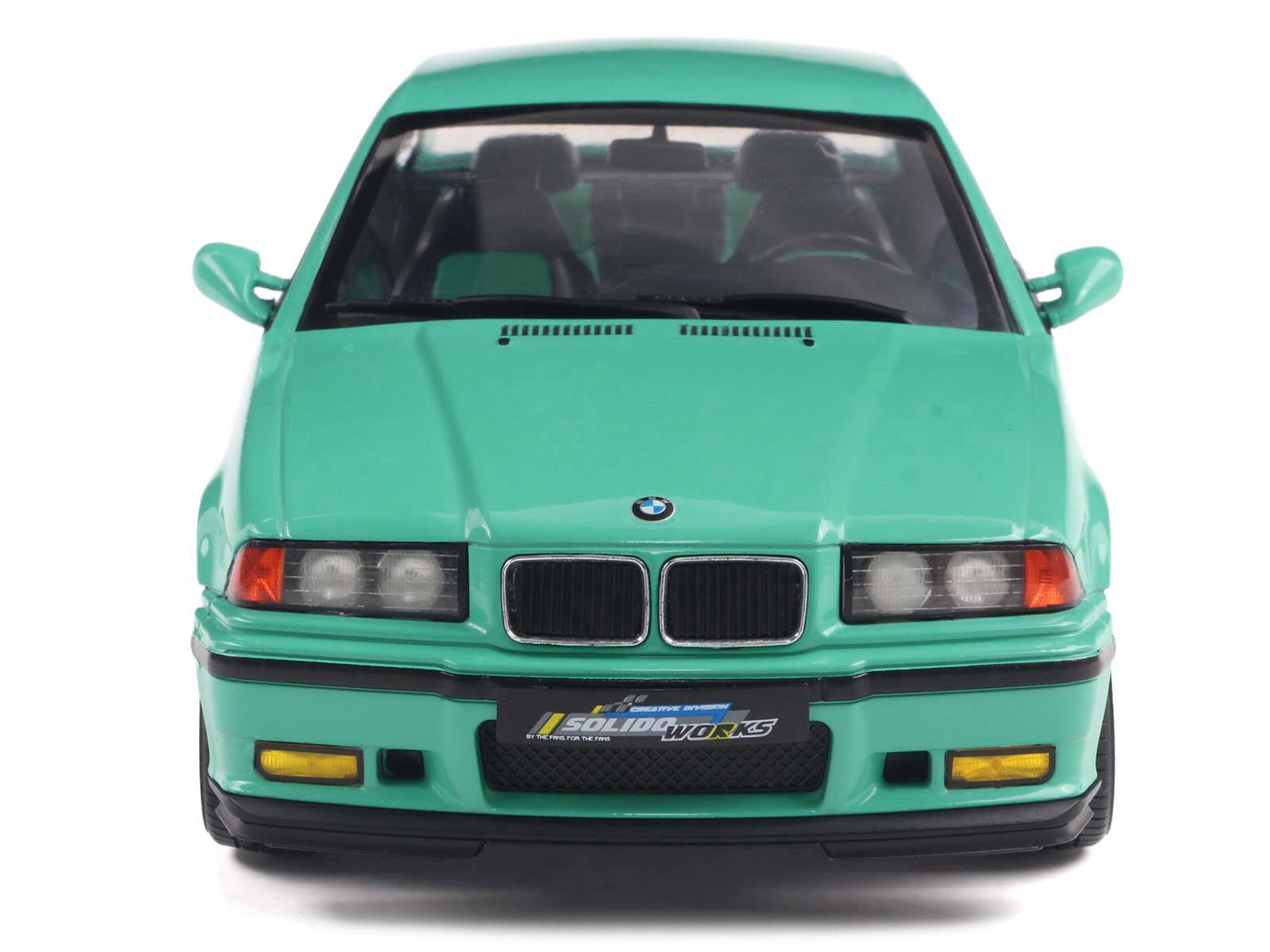 1991 BMW E36 M3 "Solido Works" Mint Green with Mint Green Interior 1/18 Diecast Model Car by Solido