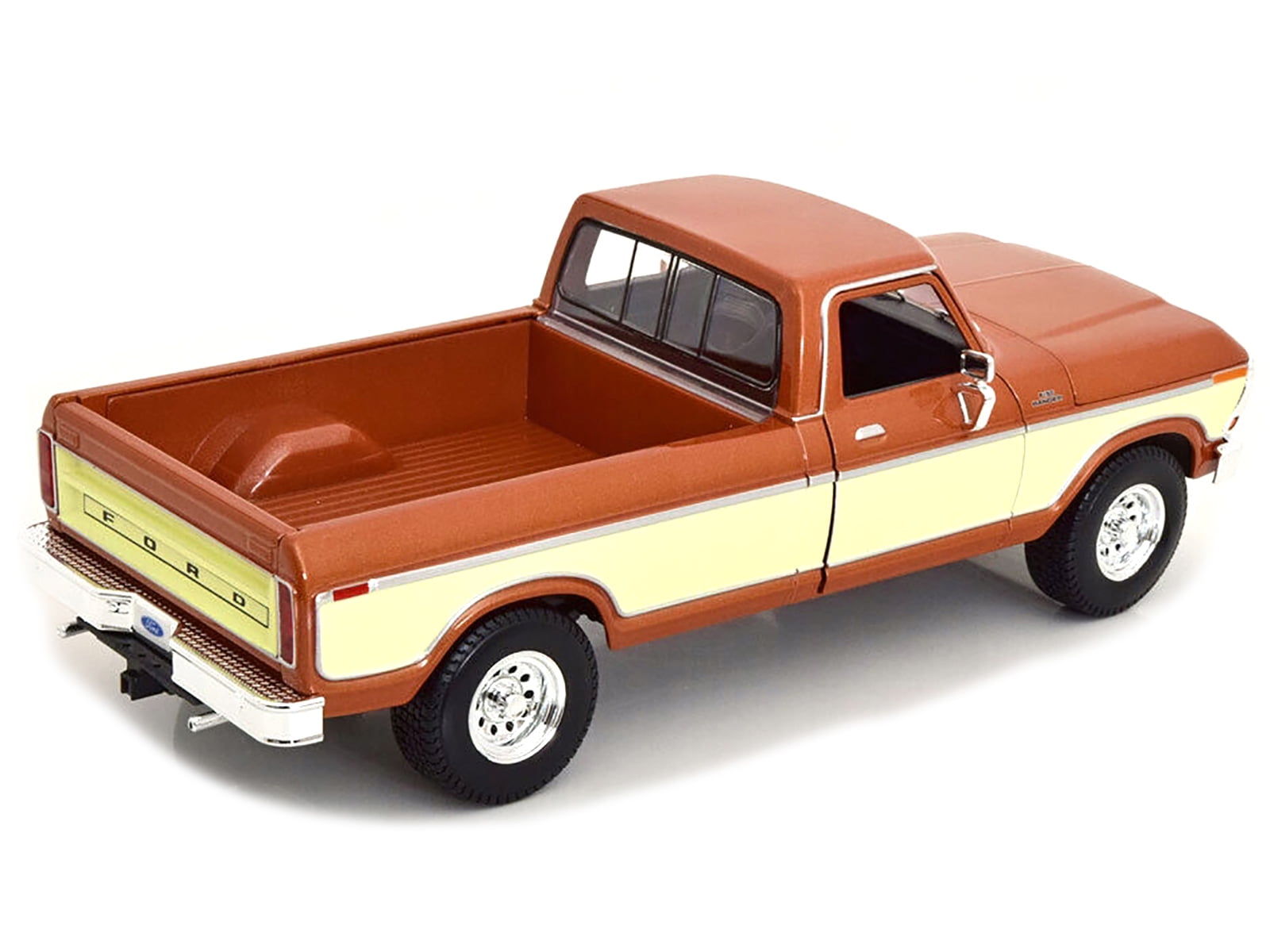1979 Ford F-150 Ranger Pickup Truck Brown Metallic and Cream Special Edition 1/18 Diecast Model Car by Maisto