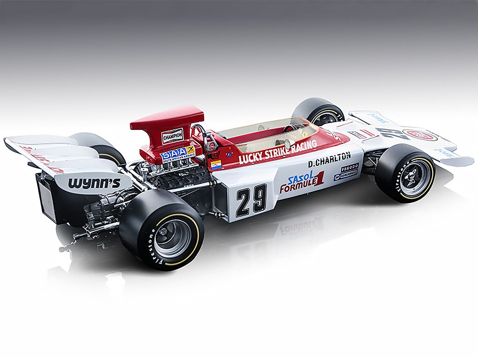 Lotus 72 #29 Dave Charlton "Lucky Strike Racing" Formula One F1 British GP (1972) Ltd Ed to 105 pcs 1/18 Model Car by Tecnomodel