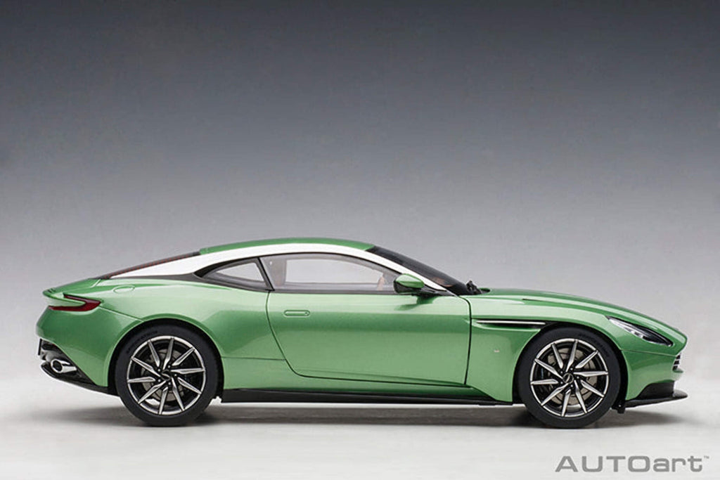 Aston Martin DB11 RHD (Right Hand Drive) Apple Tree Green Metallic 1/18 Model Car by Autoart