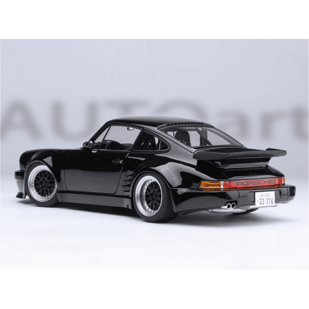 Porsche 911 (930) Turbo "Blackbird" Black "Wangan Midnight - Comic #1 Version" Manga 1/18 Model Car by Autoart