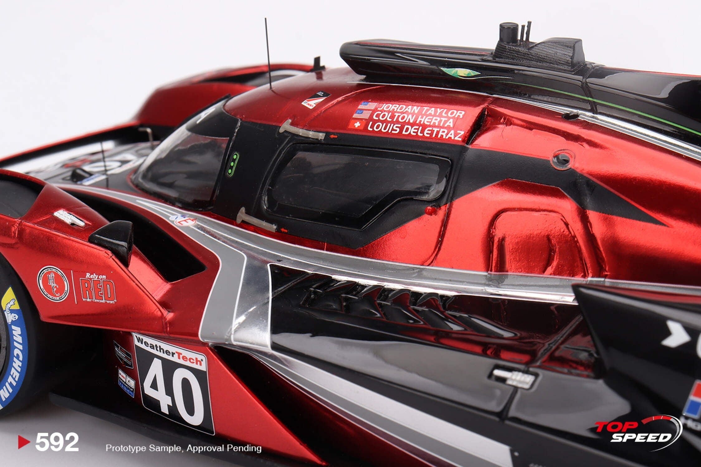 Acura ARX-06 GTP #40 "Wayne Taylor Racing with Andretti" Winner "12 Hours of Sebring" (2024) 1/18 Model Car by Top Speed