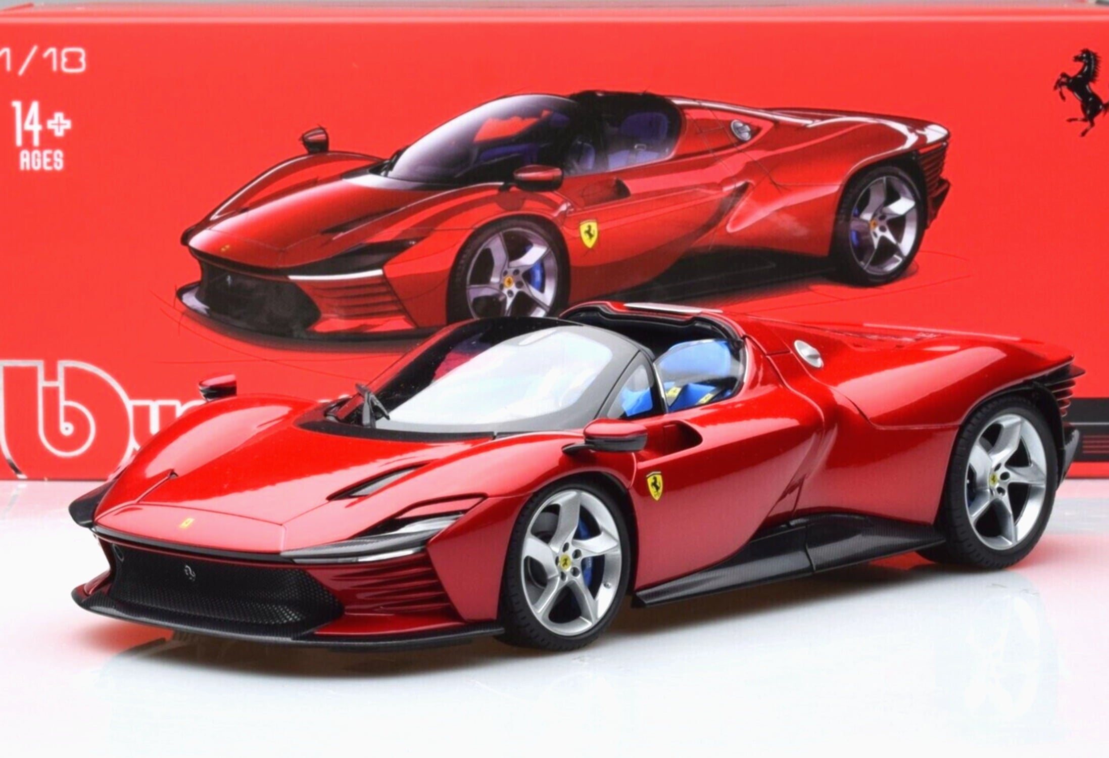 BBURAGO 1/18 - FERRARI Daytona SP3 Spider Open Version - 2022