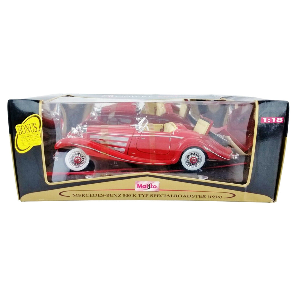 1936 Mercedes 500K Special Roadster Red 1/18 Dieca