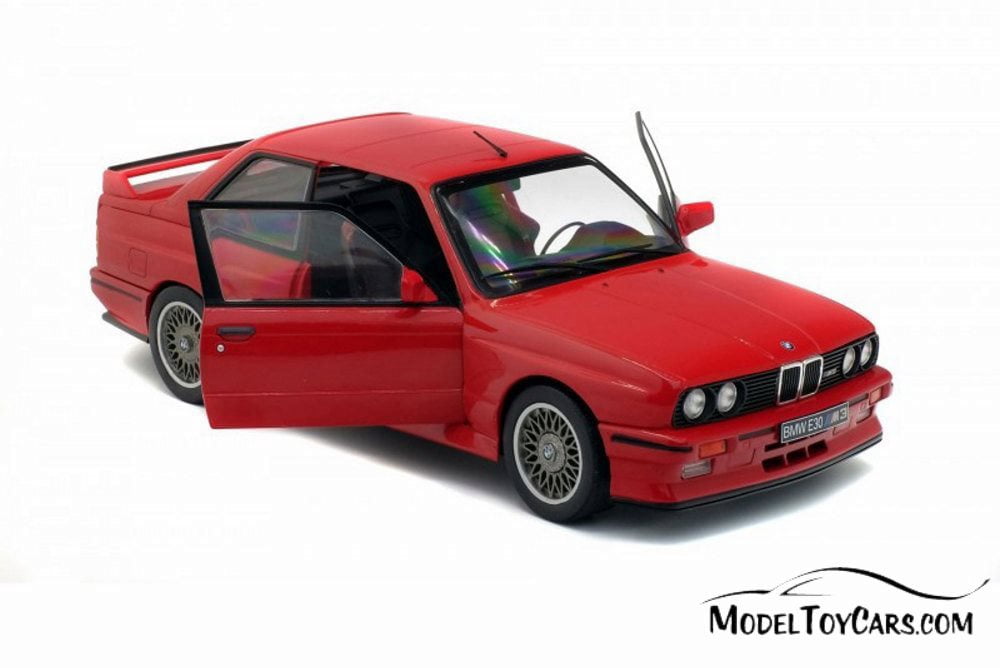 1990 BMW E30 M3 Hardtop, Red - Solido S1801502 - 1/18 scale Diecast Model Toy Car