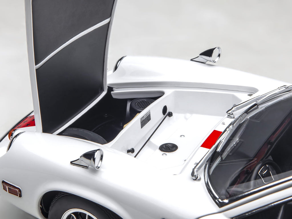 Lotus Europa Special White with Red Stripe and Graphics "The Circuit Wolf" 1/18 Model Car by Autoart
