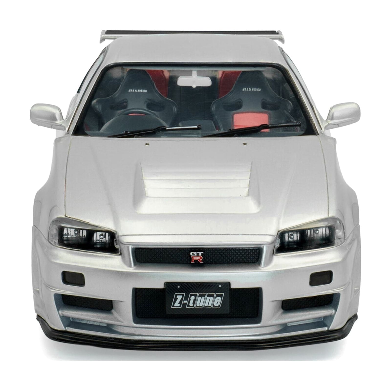 1999 Nissan Skyline GT-R (R34) Z-Tune RHD (Right Hand Drive) Silver Metallic 1/18 Diecast Model Car by Solido