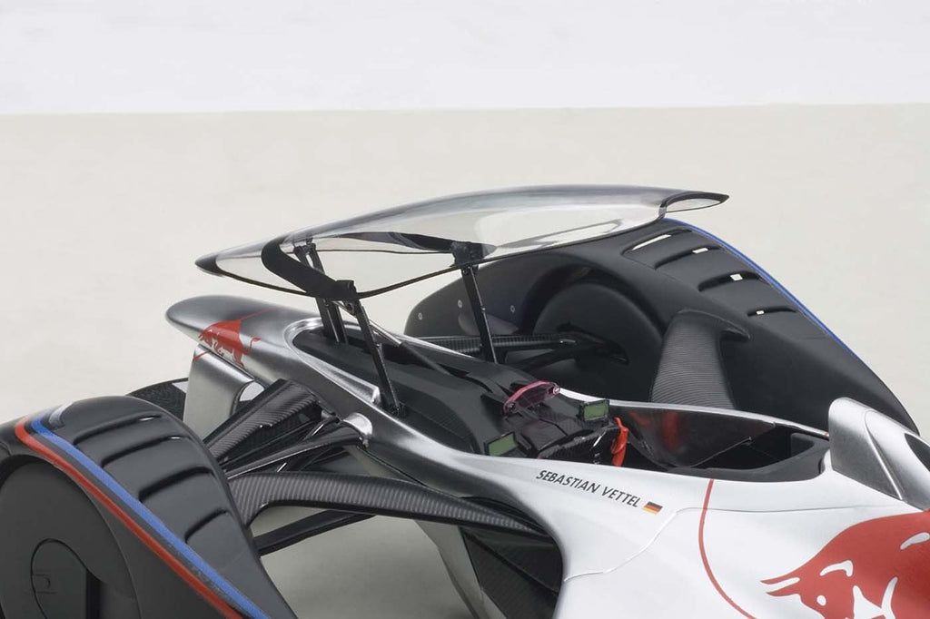 Red Bull X2014 Fan Car Sebastian Vettel Hyper Silver 1/18 Model Car by Autoart