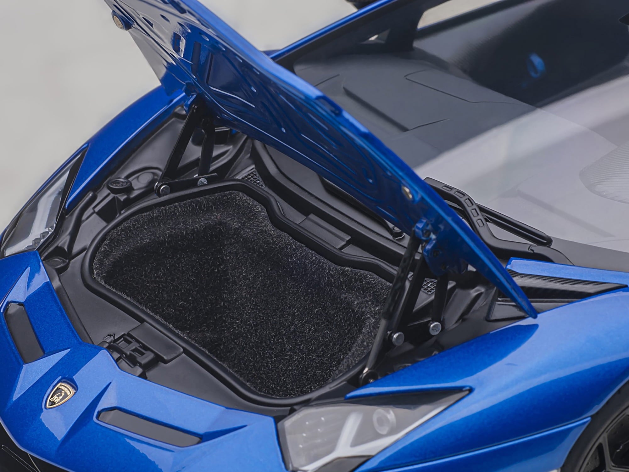 Lamborghini Aventador SVJ Blue Nethuns Metallic 1/18 Model Car by Autoart