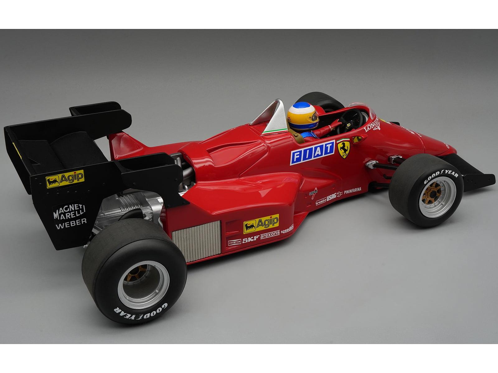 Ferrari 126 C4-M2 F1 World Championship "Presentation Version" (1984) with Driver "Mythos Series" 1/18 Model Car by Tecnomodel