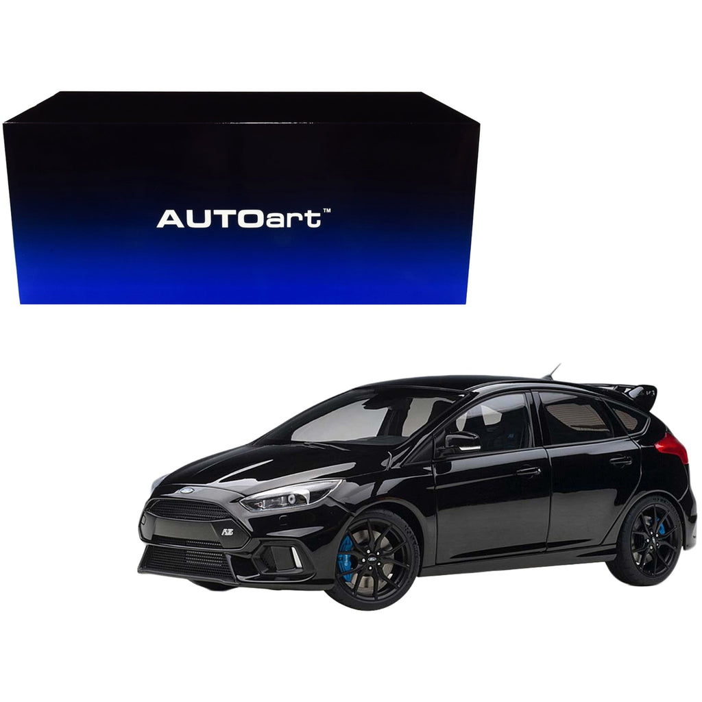 2016 Ford Focus RS Shadow Black 1/18 Model Car by Autoart