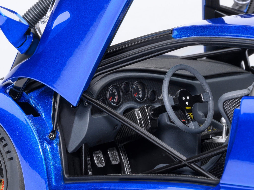 Lamborghini Diablo GTR Monterey Blue Metallic 1/18 Diecast Model Car by Autoart