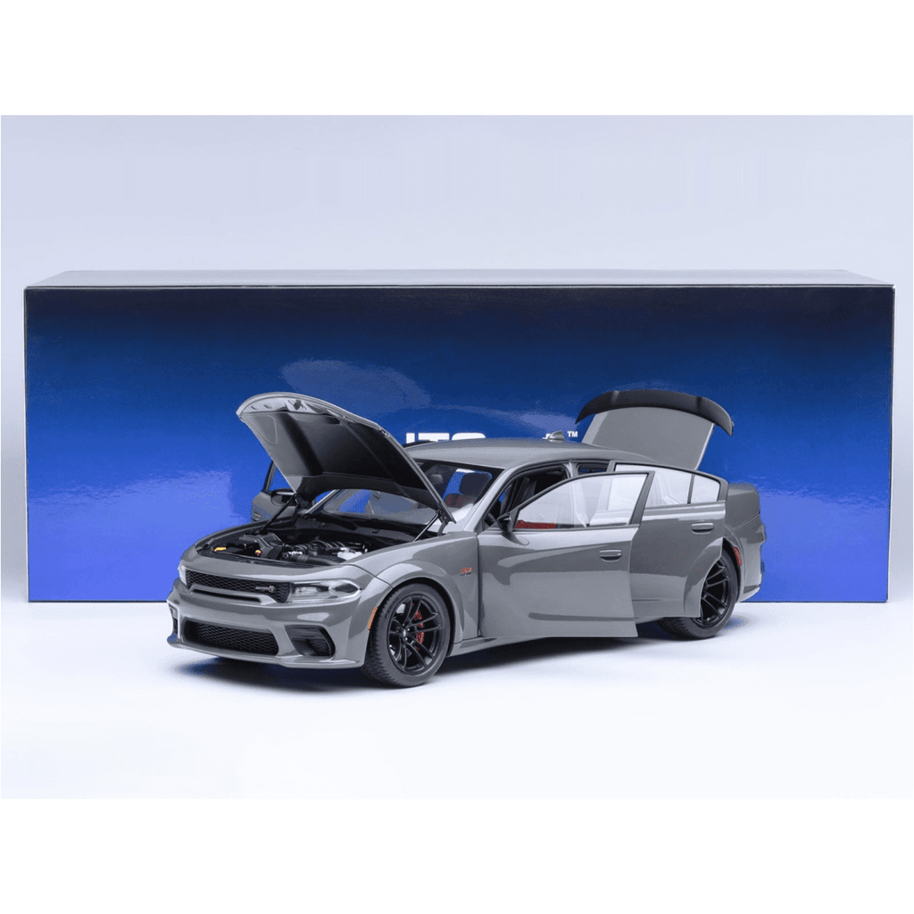 Dodge Charger Scat Pack Widebody Destroyer Gray 1/18 Car Model by Autoart
