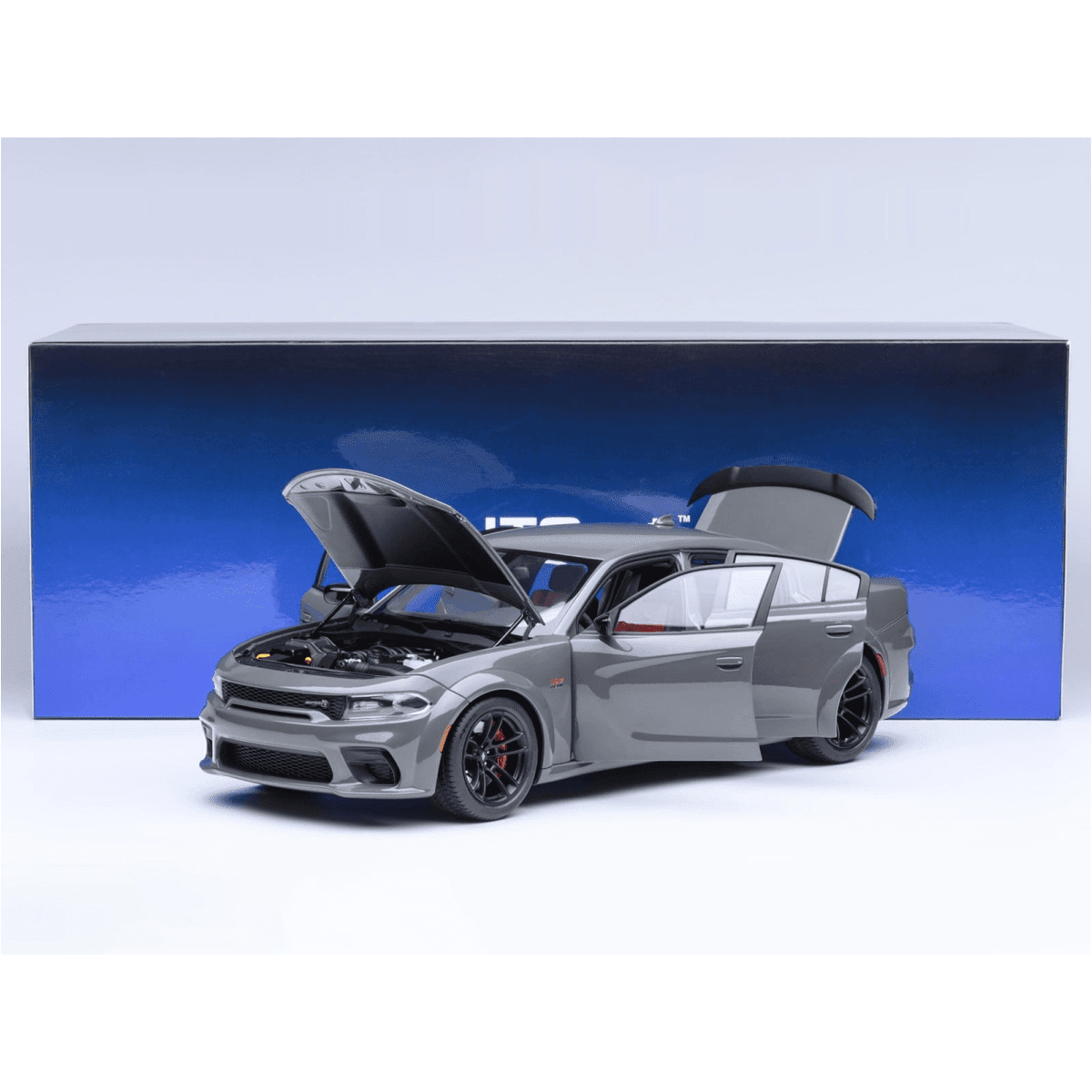 Dodge Charger Scat Pack Widebody Destroyer Gray 1/18 Car Model by Autoart