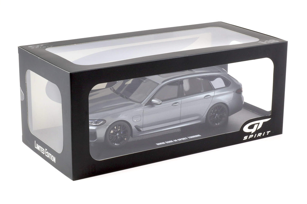 2023 BMW 530E XDrive M Silver Metallic 1/18 Model Car by GT Spirit