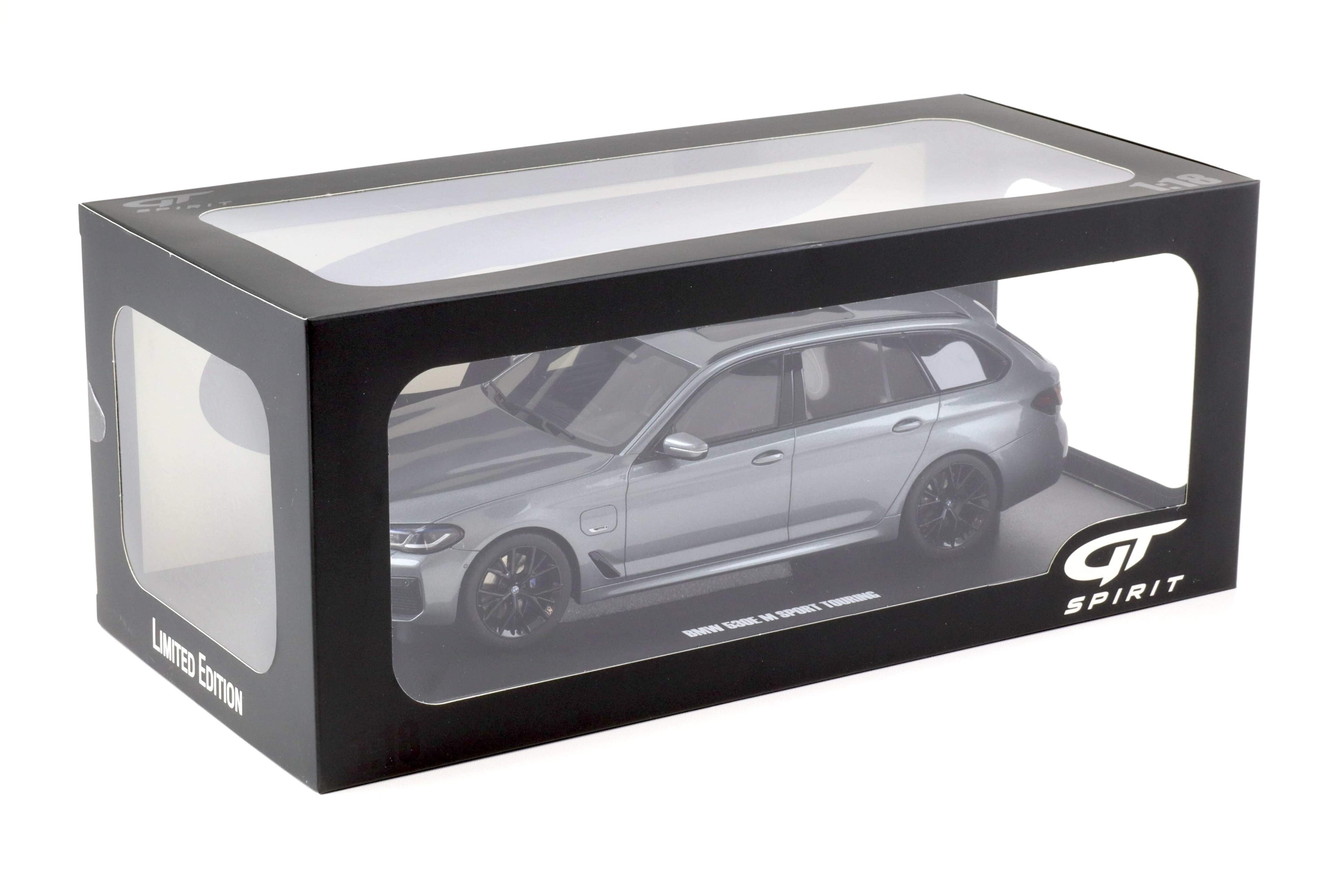 2023 BMW 530E XDrive M Silver Metallic 1/18 Model Car by GT Spirit